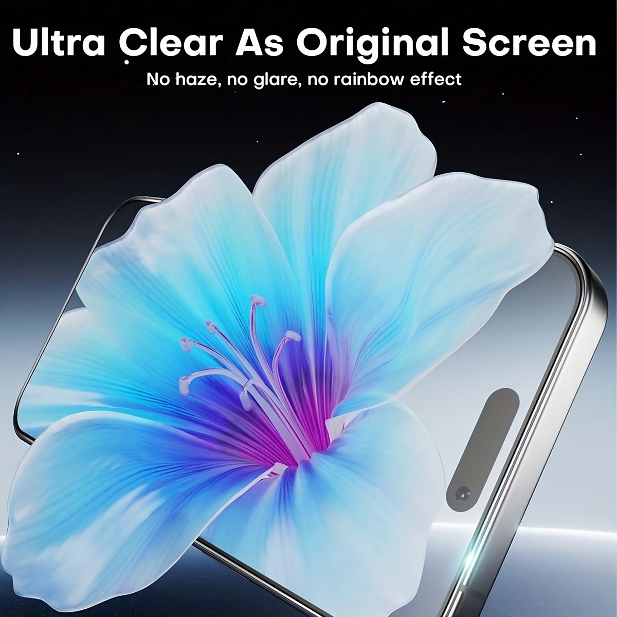 Un pachet de 2 (Alb High-Definition) Folii de protecție din sticlă securizată pentru ecran, compatibile cu seria Apple 17, cu finisaj lucios, duritate 9H, rezistență la zgârieturi, instalare fără bule și compatibile cu huse de telefon - Potrivite pentru 11/12/13/14/15/16/