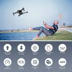para principiantes e88 con cámara 480p - wifi habilitado, video real, sin cabeza, y aterrizaje con un solo botón, volteos de 360°, estuche portátil incluido