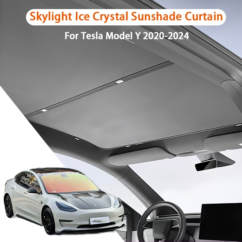 TEMU 2020-2024 For Sunroof Crystal Shade, Tailored For Older , To Original Sunroof Size, No Curling Leakage, Summer Sunroof -step Solution, Blind