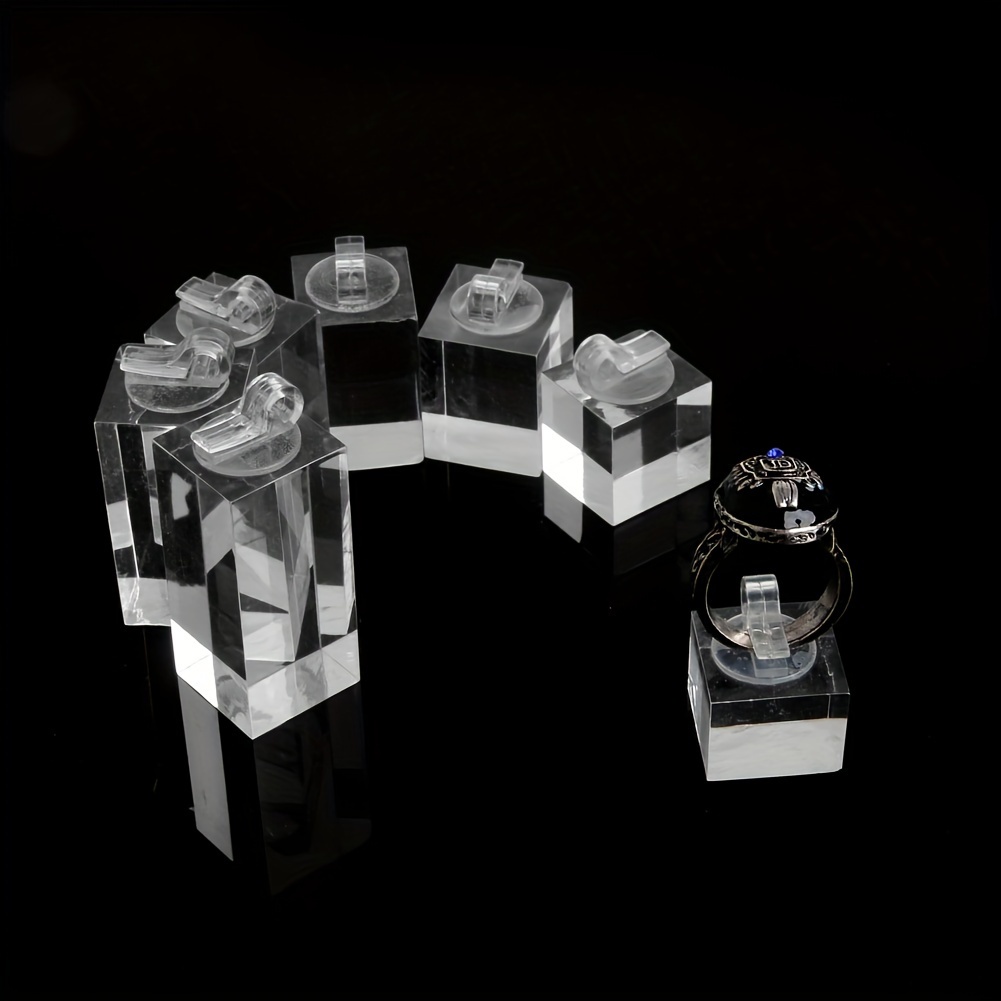 piezas soporte exhibición anillos joyería acrílica Temu Ecuador