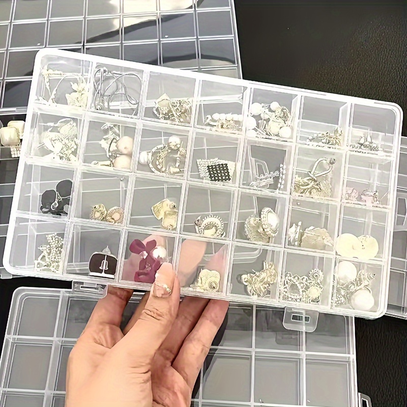 Plastic Organizer Box Craft Storage Adjustable Dividers - Temu