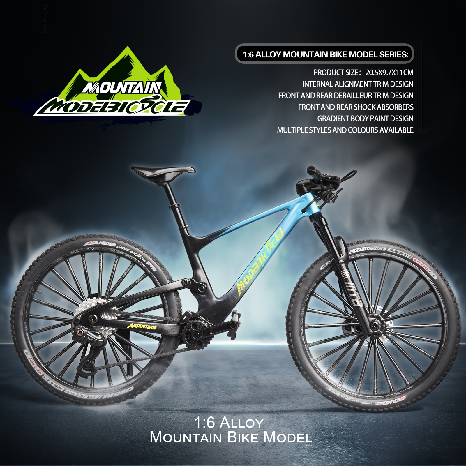Gradient Mountain Gradient Bike Green Apollo Mountain Bike Size