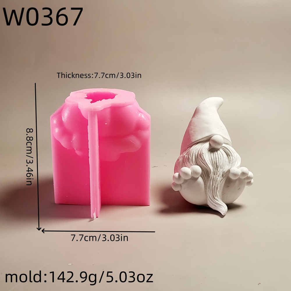 Image of Resin Casting Molds Big Foot Santa 3d Decorative Silicone Mold Candle Silicone Mold Gypsum Decorative Silicone Mold Candle Holder Silicone Mold Home Decoration Epoxy Resin Mold W0367