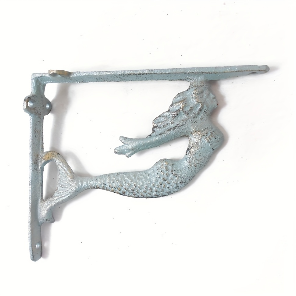 Cast Iron Mermaid Corner Shelf, Shelving Rack