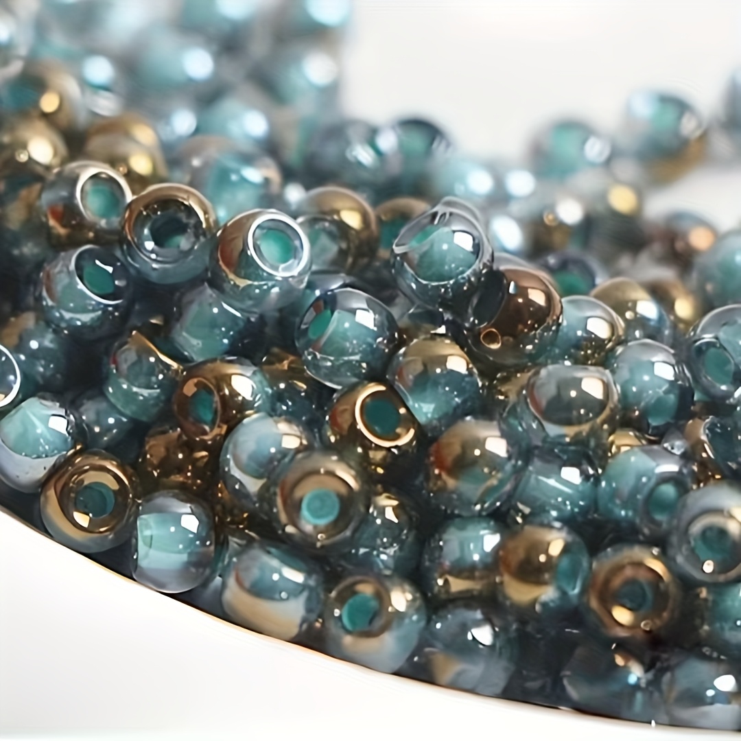 High Quality Uniform Transparent Bead Core Rainbow Glass Beads