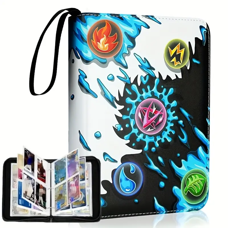 card binder sleeves that hold 4 cards 20 Pack - 160Pockets A5 (2.5"x3.5") - Double-Sided Pocket Kpop Photocard Protector Pages High transparents and waterproof for ensure you can keep contents visible and safe when you storage your cards Trading Card Binder, Zipper Binder
