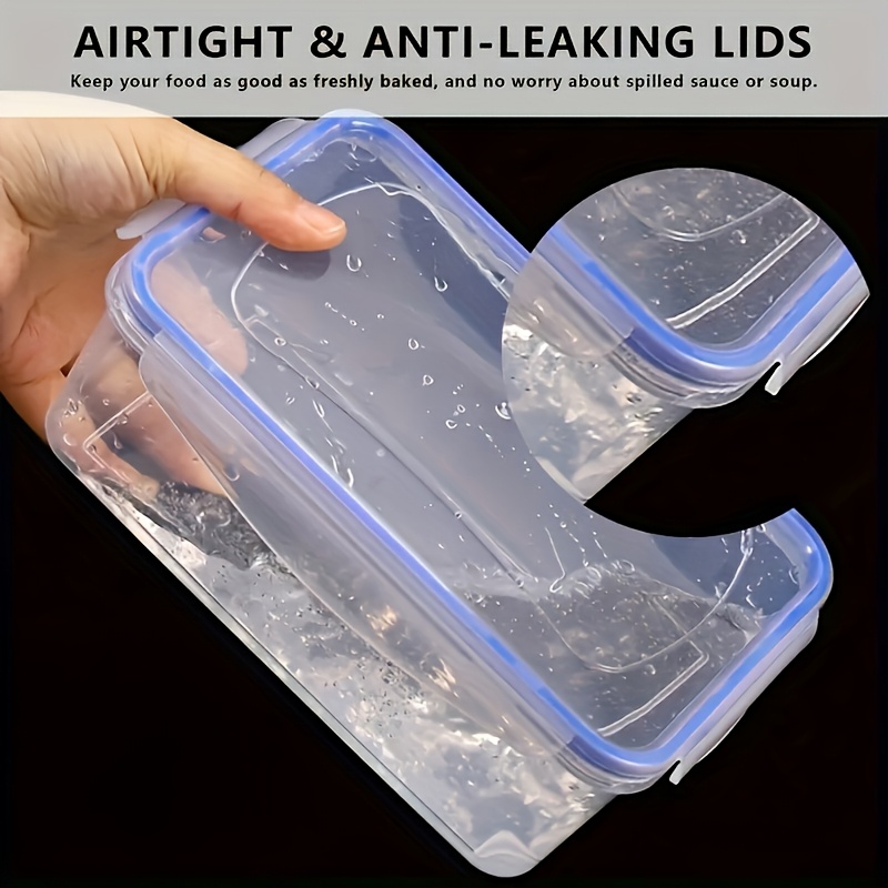 12pcs (6 Lids + 6 Containers) Refrigerator Food Storage Containers, with Airtight Lids Food Grade PP Material Fresh-Keeping Box, for Fruits, Vegetables, Meat, Reusable And Durable Storage Organizer - Great for Kitchen