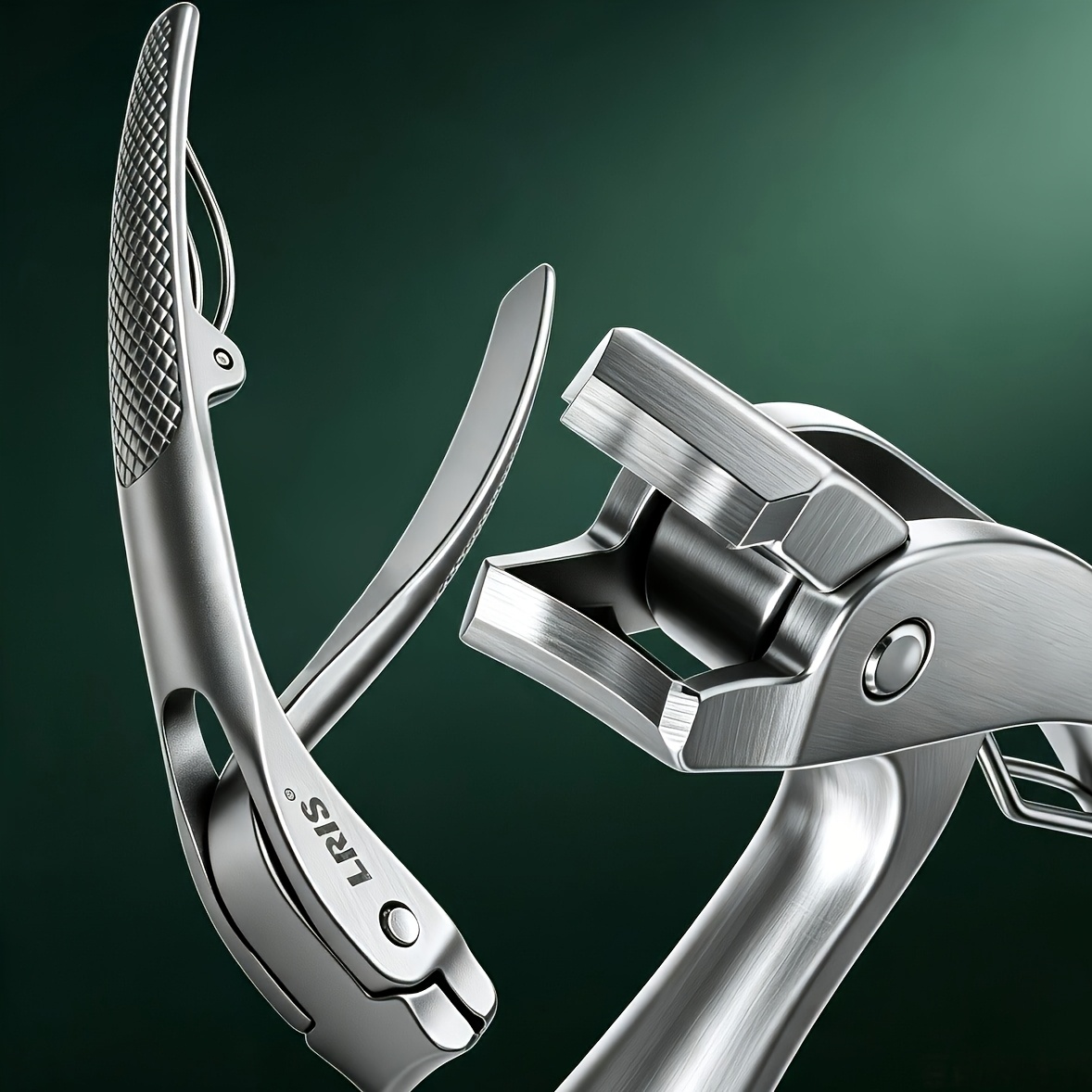 TEMU Stainless Steel Nail Clippers, Ergonomic Non-slip Handle, Precision Sharp Blade, Easy Thick Hard Nail Trimming, Structure, Foot Care Pedicure