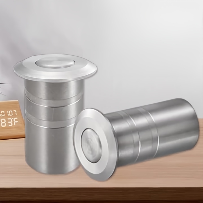 2pcs Stainless Steel Up-Down Plug Dust Cover Cylinder