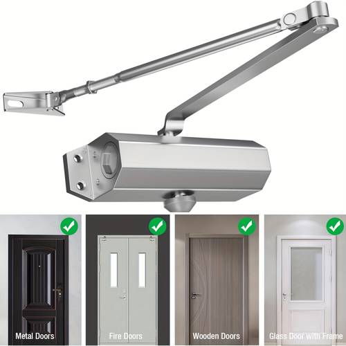 مغلق باب هيدروليكي أوتوماتيكي °، مغلق ناعم وصامت للأبواب المنزلقة والمتأرجحة