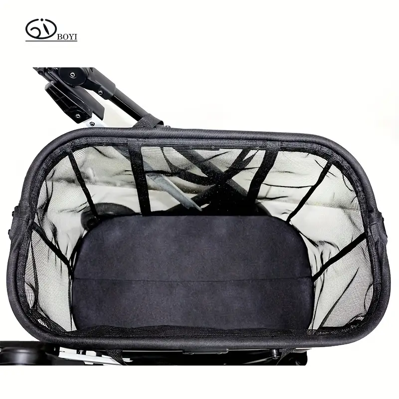 2025 new foldable multifunctional shopping cart camping trolley 4 wheel patio handcart laundry cart with 360 omni directional wheels ultra portable lightweight details 5