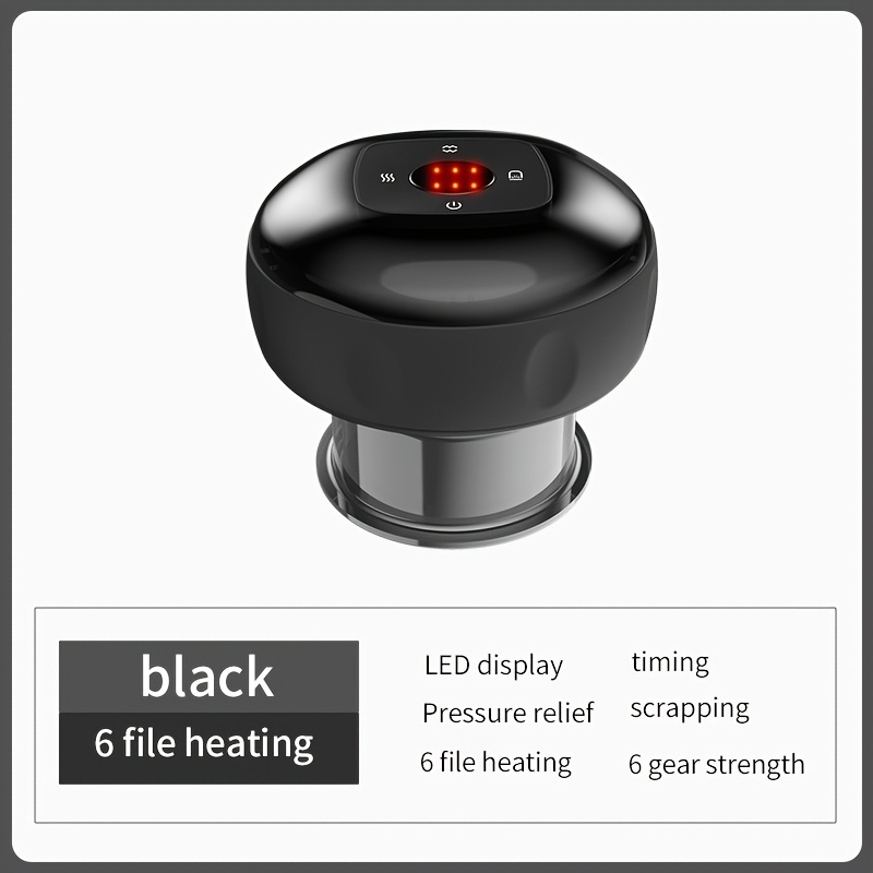 intelligent electric cupping   massager with multiple   usb rechargeable portable cordless for home       3 color   red blue  