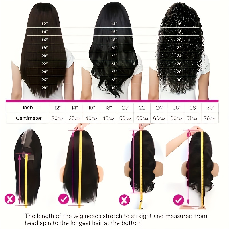 TEMU Put On And Go Glueless Wig Straight Lace Front Wigs Human Hair Glueless Wig Pre Cut Lace For Beginners 250% Density No Glue 4x4 Hd Lace Closure
