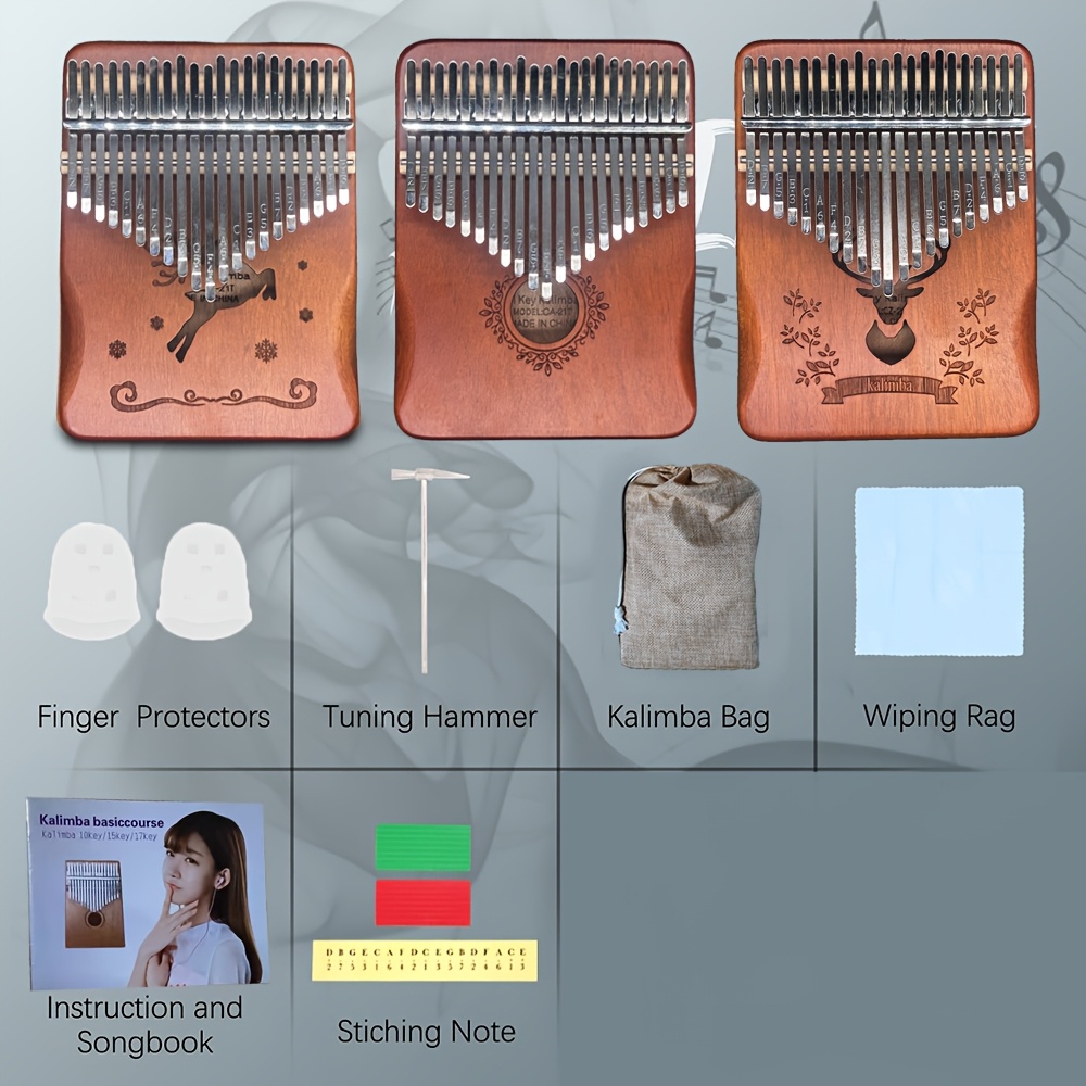 Étui Pour Piano à Pouce Kalimba 17 Touches, Résistant à L'eau Et Aux