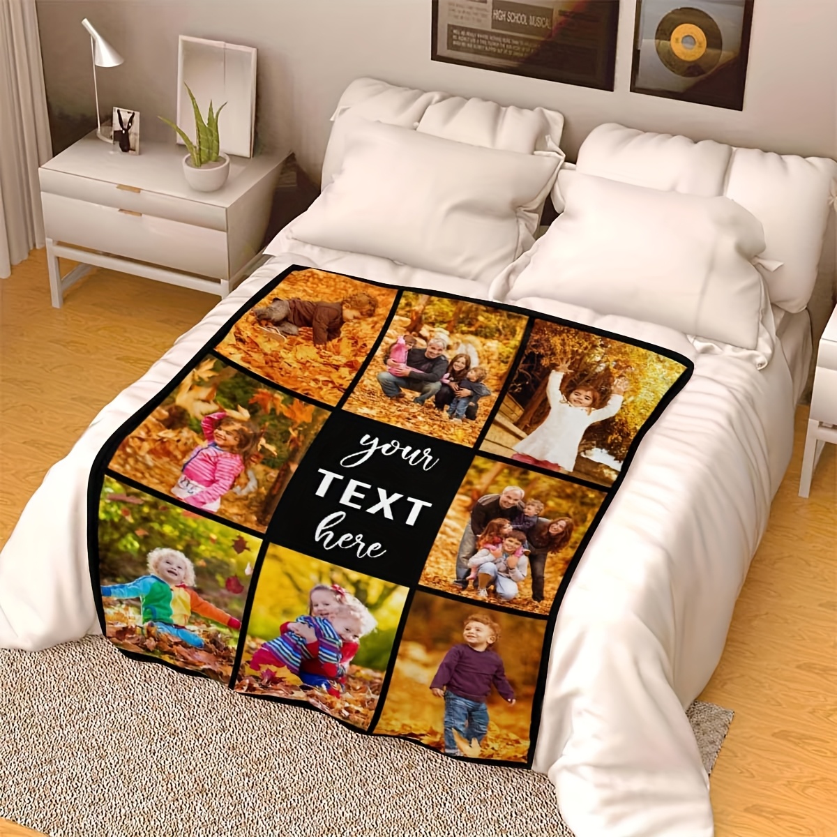 Customized Photo Collage Blanket, Heartfelt Gift