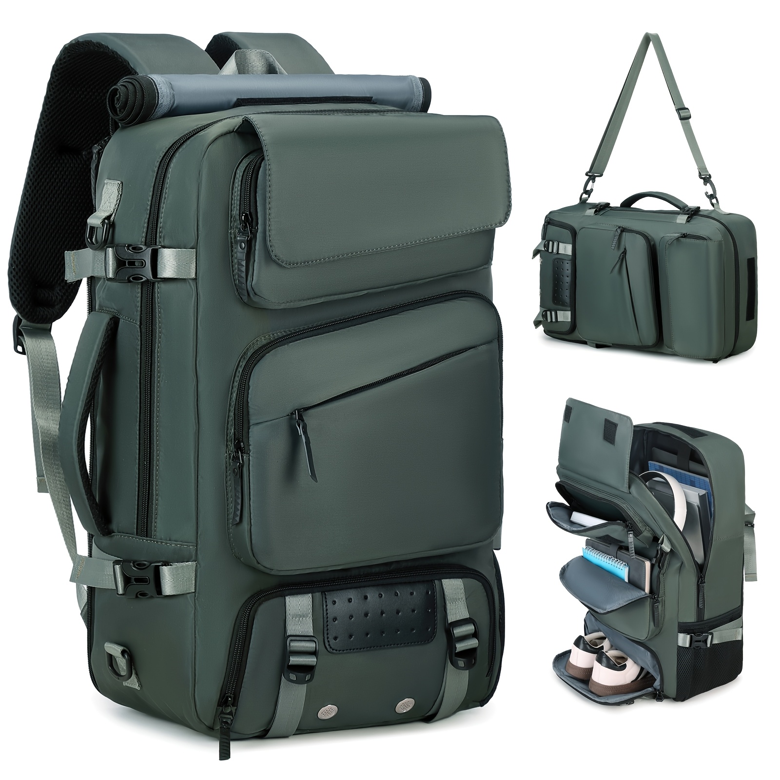 Large Capacity Women'S Travel Backpack | 17.3-inch Laptop Backpack with  Shoe Compartment, Airline Approved * Adjustable Straps, Zipper Closure