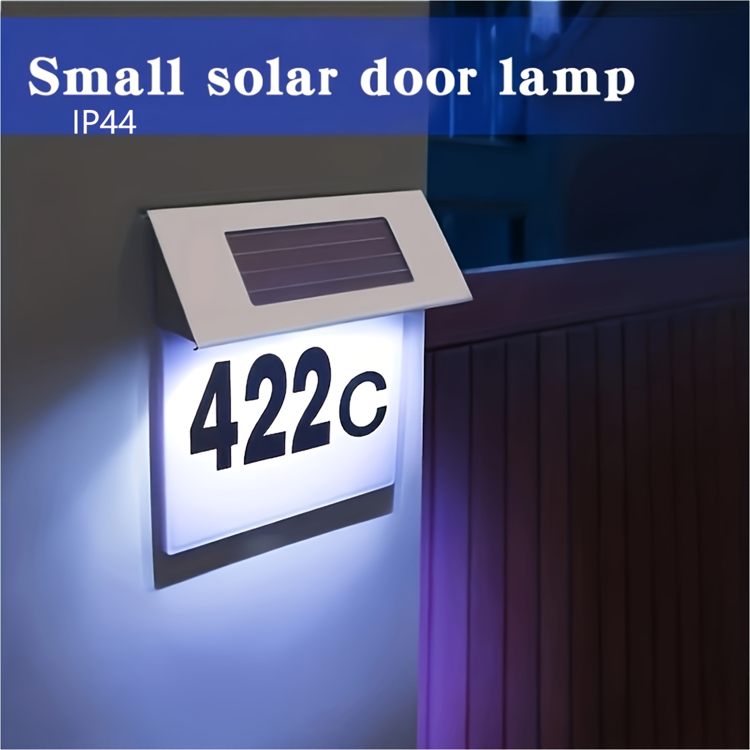 Solar Address Light Solar House Number Light 2025 New Design Illuminated LED Add Solar Address Light Solar House Number Light 2025 New Design Illuminated LED Add