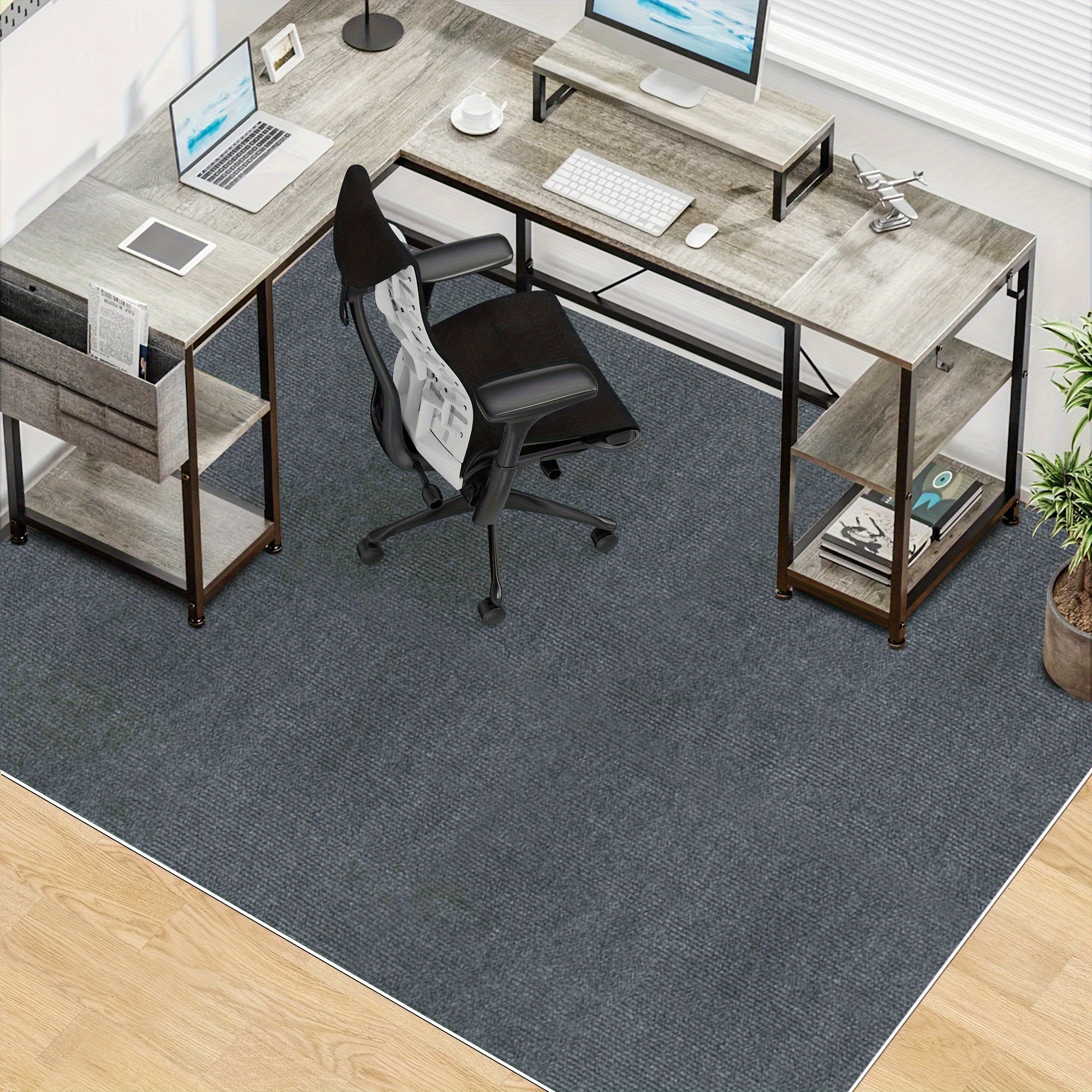 

Versatile Non-slip Office Chair Mat & Runner Rug - Hardwood & Tile Floors, Under Desk Protection, Easy Clean, Customizable Size