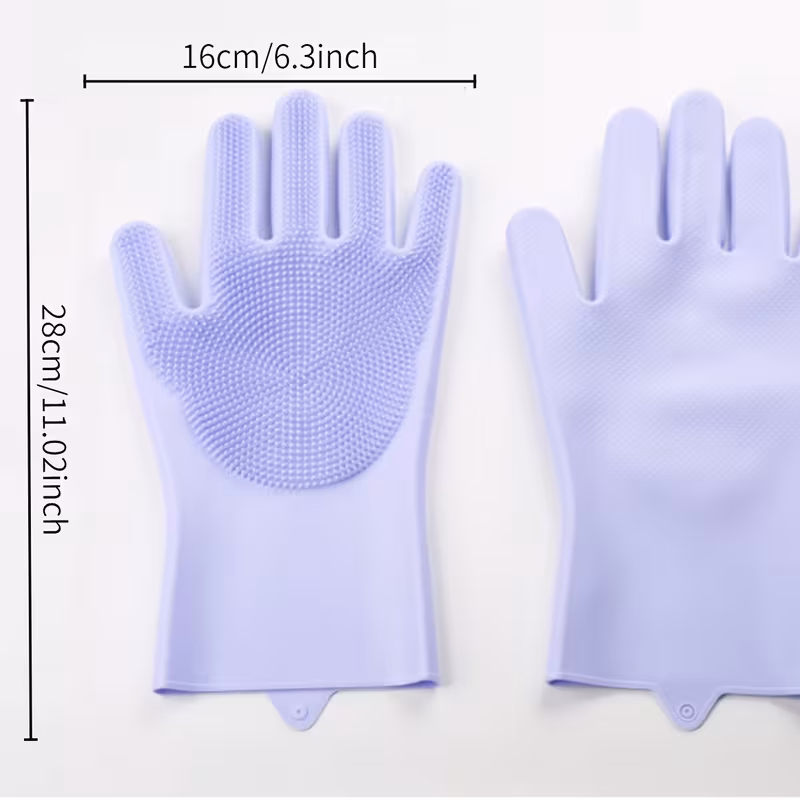 silicone dishwashing gloves durable kitchen gloves for women suitable for bedroom and kitchen use Product details 2