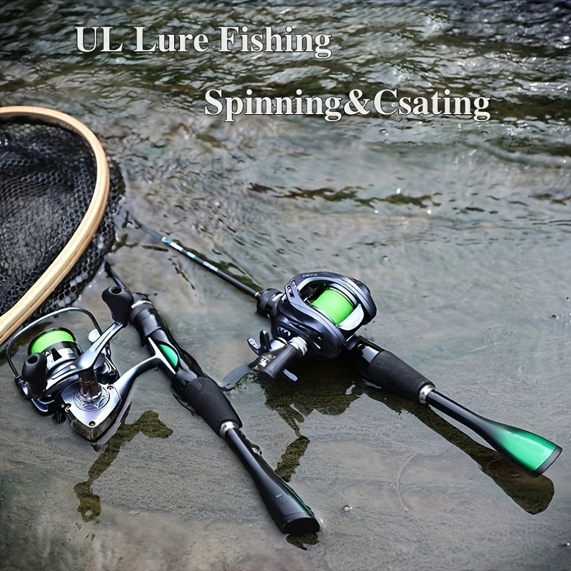 66.14/70.87/77.95inch UL Carbon Fiber Ultralight Trout Rod * Spinning  Fishing Solid Tip Casting Rods Lure 1-5g
