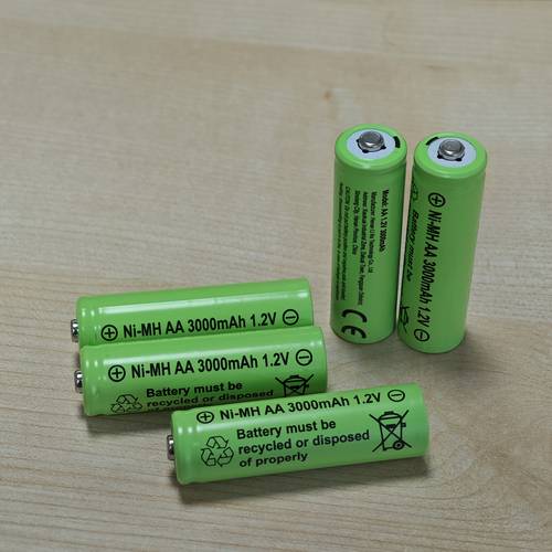 1 2v 3000mah nickel mh rechargeable aa battery for toy microphone mp3 mobile rc led flashlight