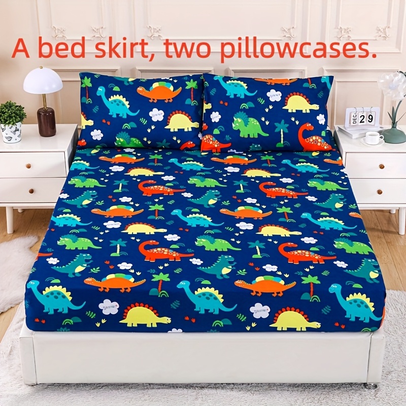 All-Season Cartoon Fitted Sheet 3pcs Set, Includes...