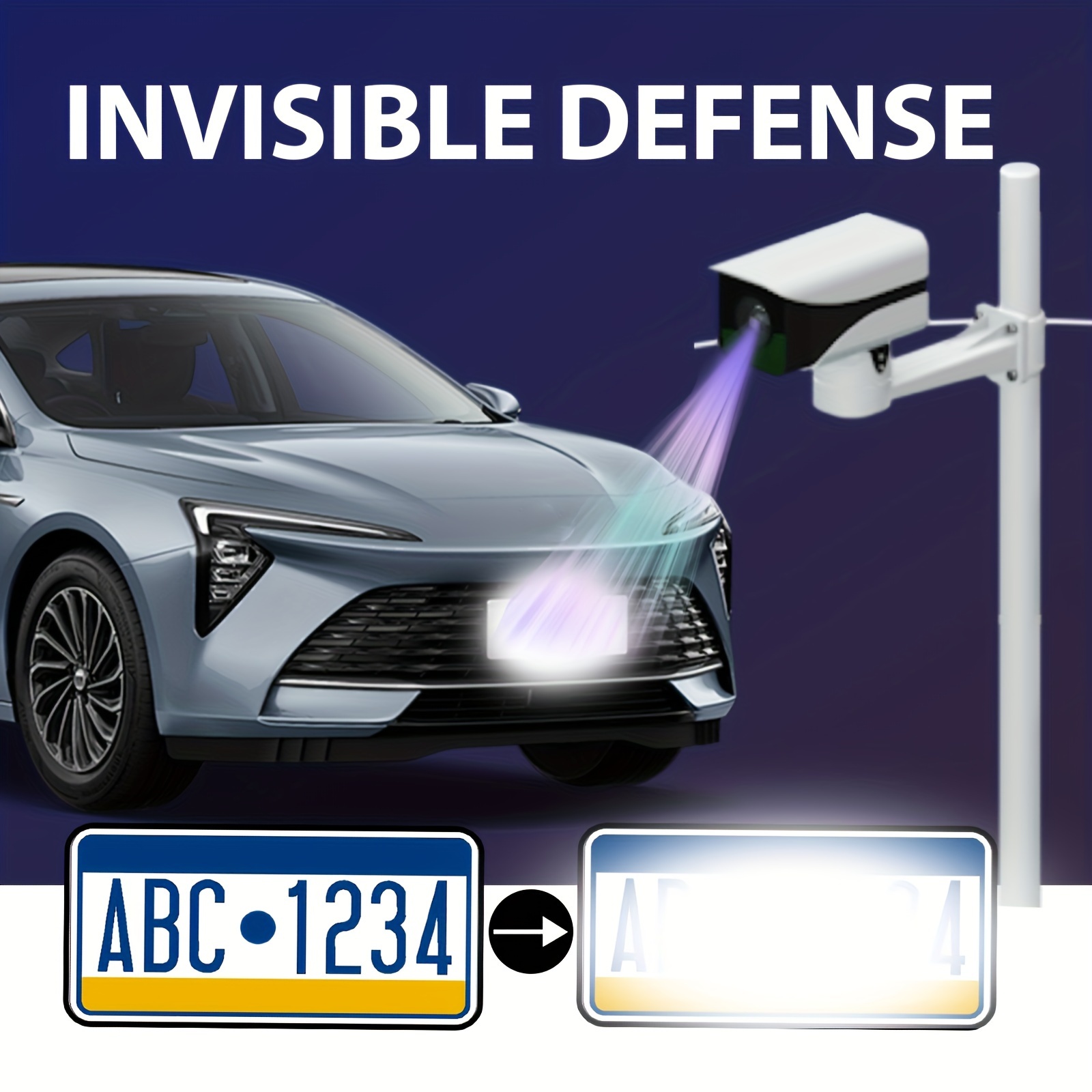 stealth Mode " Universal Invisible License Plate Spray - Temu Denmark