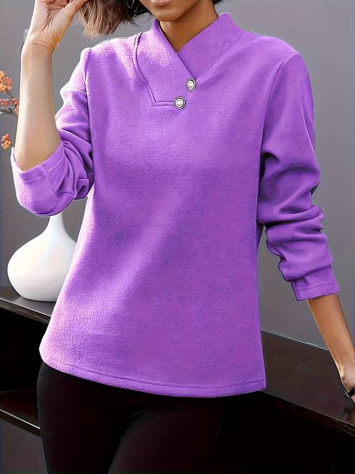 middle aged mom outfit casual thickened german velvet top womens autumn and winter base layer shirt loose fashionable stylish good looking