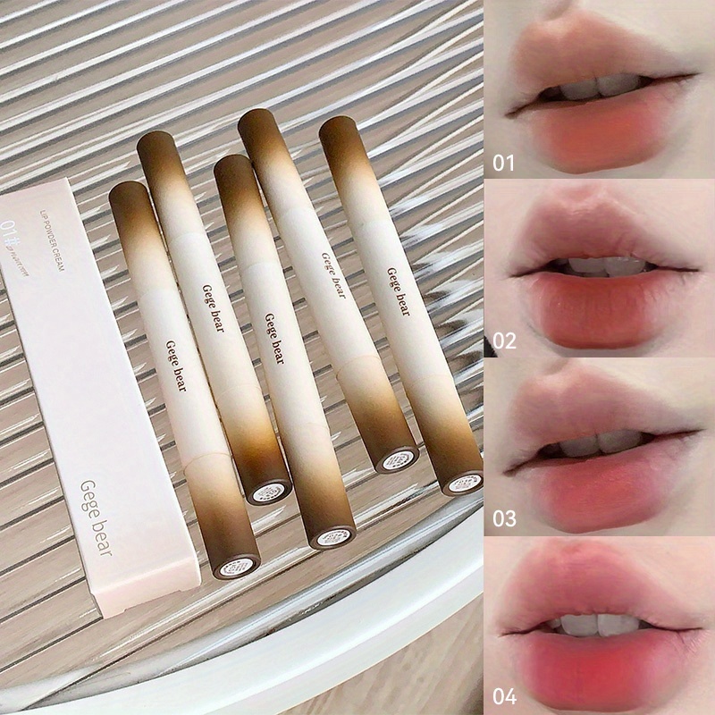 Image of Four-piece Matte Lip Gloss Set With A Beautiful Soft Lips, Perfect As A Gift For Women, Girlfriends, Or Family