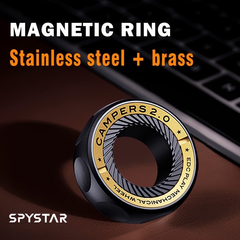 Stainless Steel Magnetic Ring for Anxiety Management