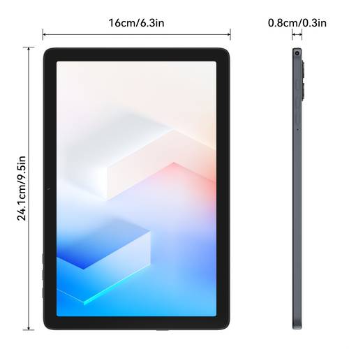 pantalla hd de 10.1 pulgadas, tableta t20 nueva 2025, pantalla ips de 1280x800, cpu -core de rendimiento, 24gb de ( de 8gb+16gb), 256gb de rom + soporte de de 2tb, cámaras duales de 8mp+5mp, batería de larga duración de 5000mah, compatible