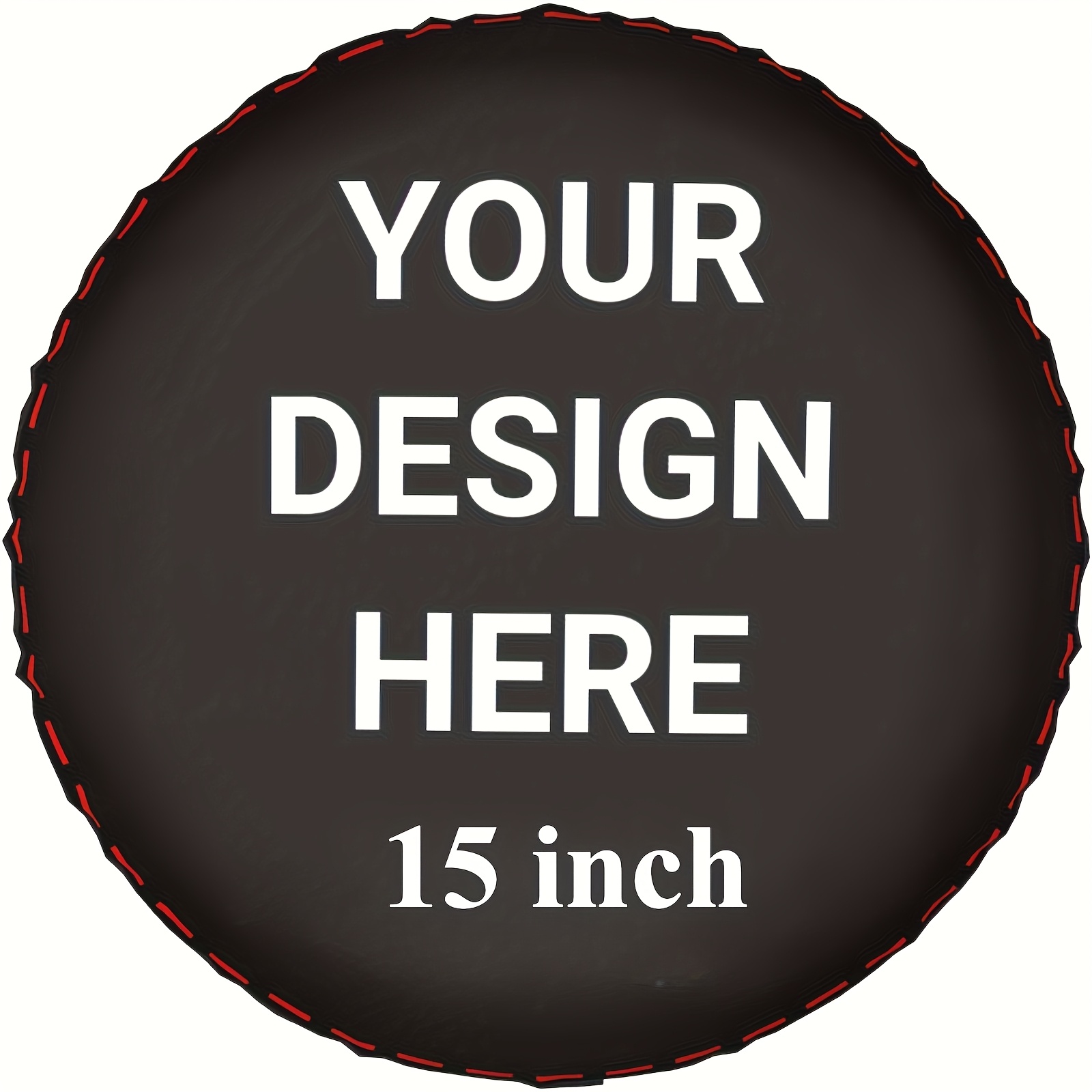 TEMU Custom Tire Cover With Personalized - Fit For Trailers, Trucks, Suvs - Durable Dust Protection - 14", 15", 16", 17" Sizes