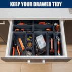 8 16 24pcs toolbox storage organizer dividers tray in three sizes drawer organizer for toolboxes accessory organization and storage toolbox car repair tools home renovation tool storage