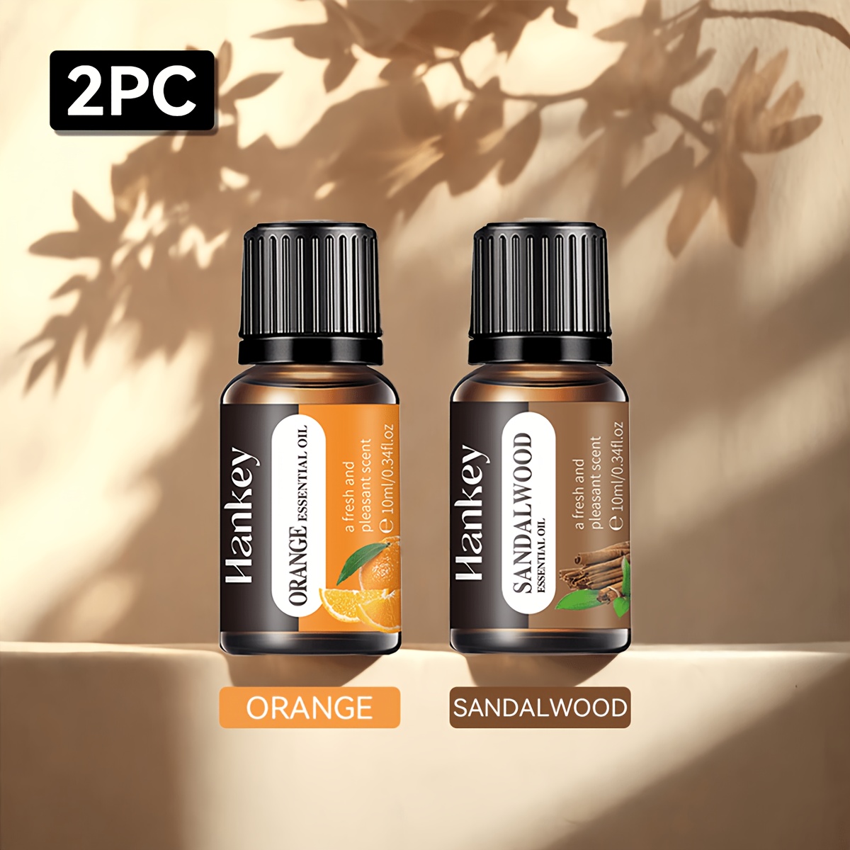 2 Sticle de Ulei Esențial Solubil în Apă, Difuzor de Aromă, Lumânare Aromată, Ardizor Aromă, Piatră Aromată, Umidificator, Aromă Auto, Supliment Lichid cu Ulei Esențial Aromat pentru Casă