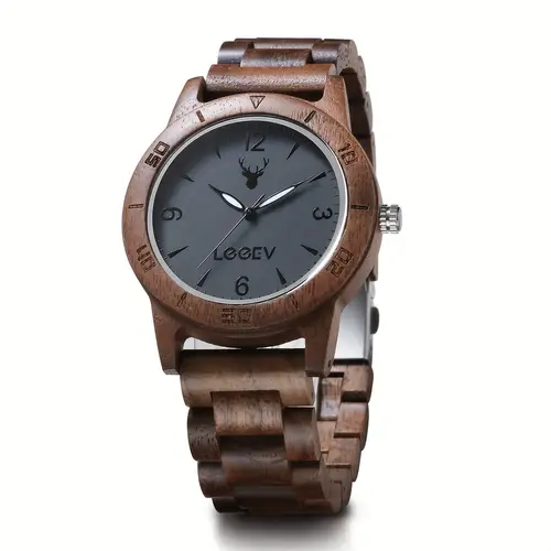 mens wooden watch unique natural bamboo wood watch quartz light weight vintage dress wooden wrist watches with gift box
