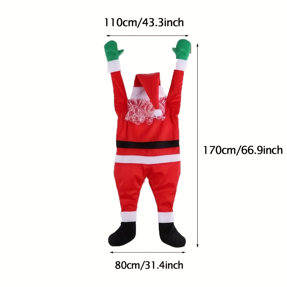 1 Piece Of Santa Claus Decoration To Hang: Perfect For Christmas On Roofs, , Gutters, , And Suitable For Indoor And Outdoor Festive Decorations