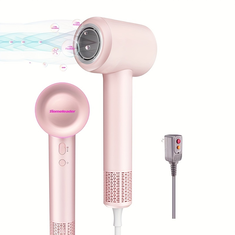 

Homeleader Hair Dryer, 105,000 Rpm Brushless Motor Hair Dryer, Fast Drying, With Leakage Protection, Air Temperature Design, Professional Portable Women's Hair Dryer For Curling Hair And Accessories