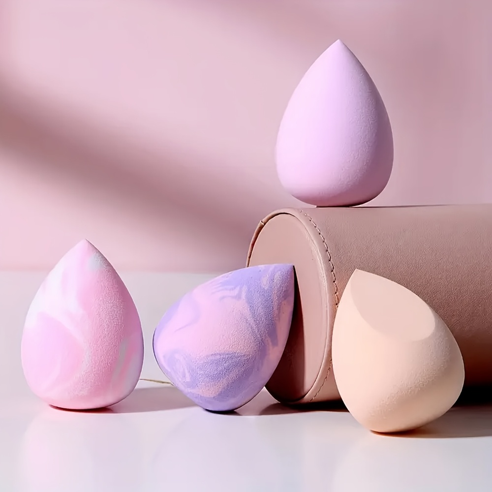 4pcs Soft Makeup Sponge Set for Liquid and Cream Application