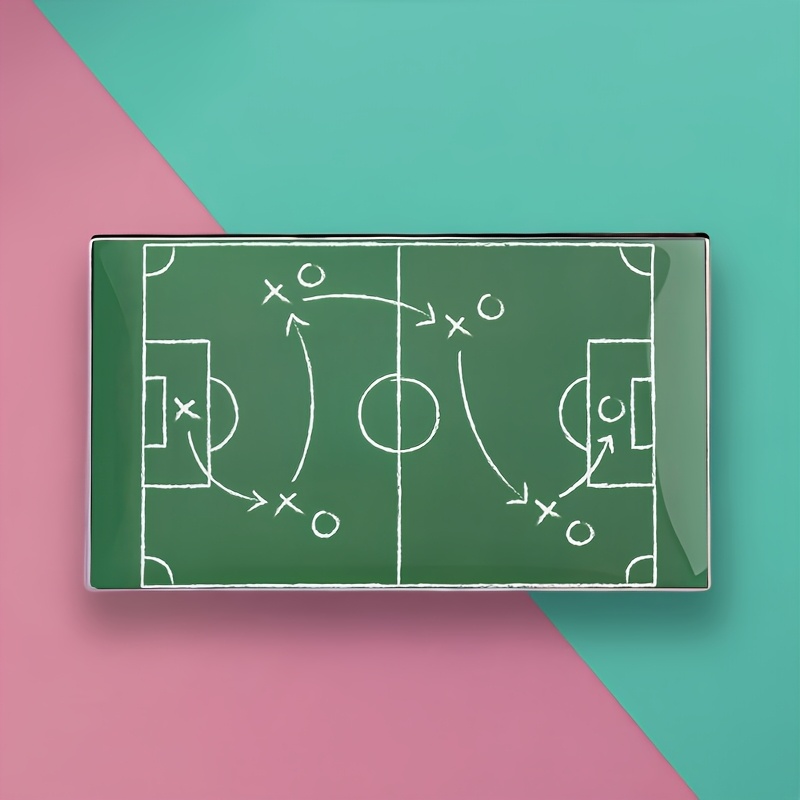 TEMU A Tactical Football Board Diagram, Featuring A Metal Alloy Badge Pin Accessory Suitable For Clothing, Hats, And Backpacks - A Stylish Accessory