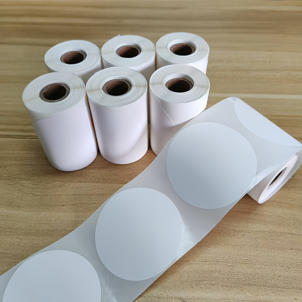 

1 Roll Of 50mm Round Labels, - Round -adhesive Labels 1.96in X 1.96in (50x50mm), Labels/roll; Labels, Suitable For /m120/m220//p50/dp23s And Printers