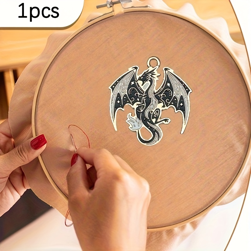 TEMU 1pc Magnetic Dragon Sewing Needle Holder, Cross Stitch Embroidery Needle Stand With , Metal Needle Organizer For Craft And Diy Projects, Perfect