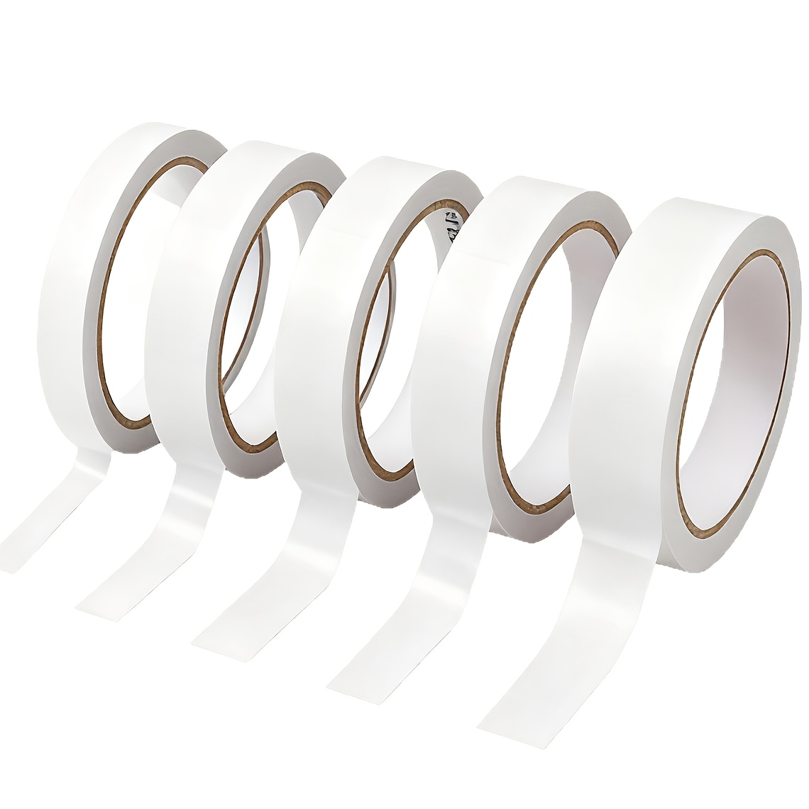 Image of 5pcs Double-sided Tape For Handmade Scrapbooking, Easy To Tear, Great As Gift Wrap Adhesive, Art, Balloons, Card Making, And Office School Stationery Supplies