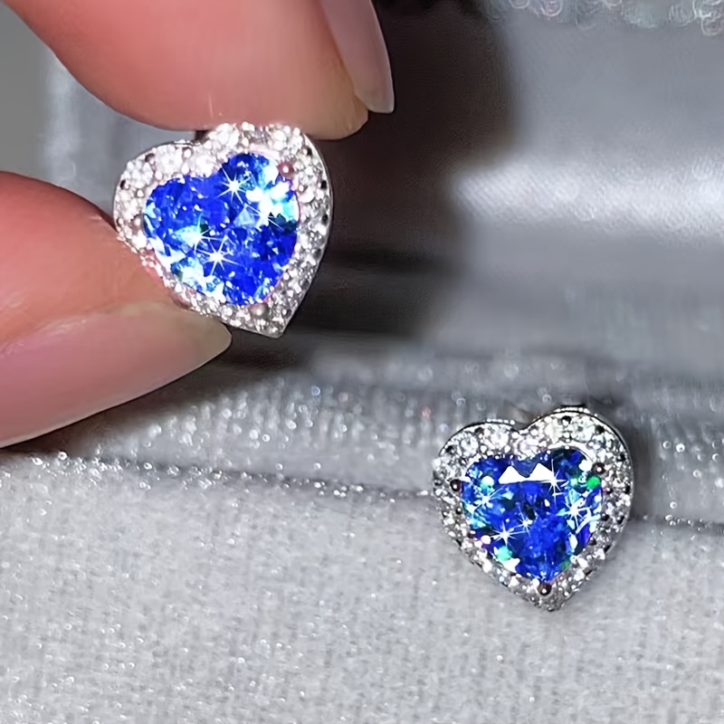 TEMU 1 Paar Minimalistische Romantische Hartvormige Plastic Strass Oorbellen, Geschikt voor Dagelijks Gebruik, Cadeaus of Feestelijke Gelegenheden