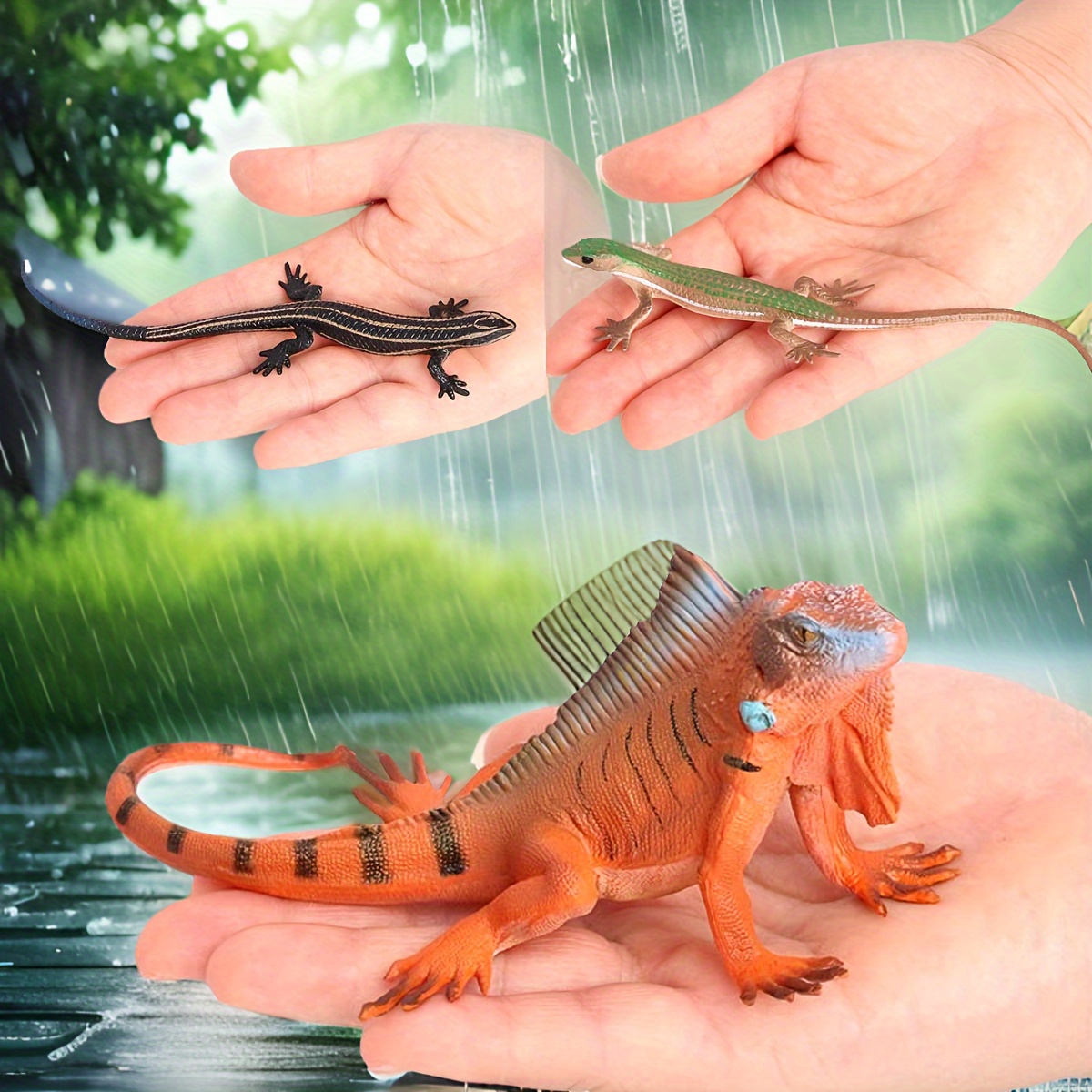 

Handcrafted Realistic Lizard Figurine - Perfect For Office, Desk, Garden & Bonsai Decor | Ideal For Christmas & Holiday Parties