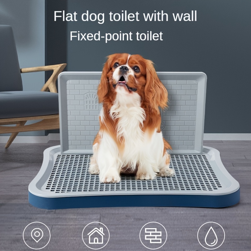 

Potty Trainer With Wall - Reusable, Washable, Plastic Puppy Toilet For Indoor Use