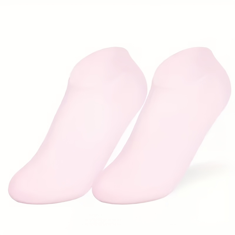 TEMU 1 Pair Convenient Women's Silicone Socks, Moisturizing Anti-cracking Foot Socks, Aloe Gel Moisturizing Socks, Upgraded Silicone Foot Care Socks,