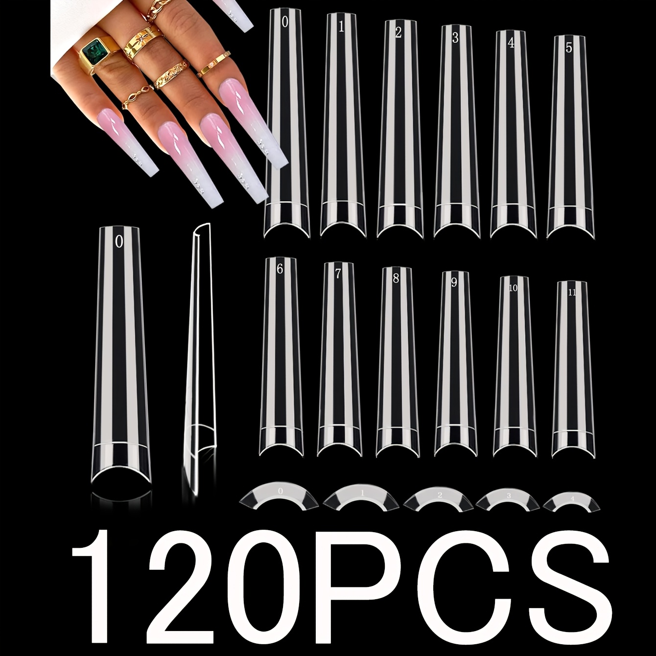 

120pcs Long , Shaped , Pre- , Diy Art For