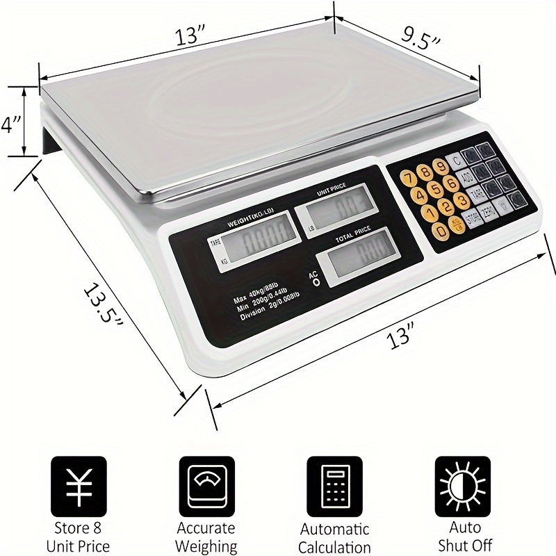 Electronic Scale Weight Machine For Meat Shop Butcher Scale With