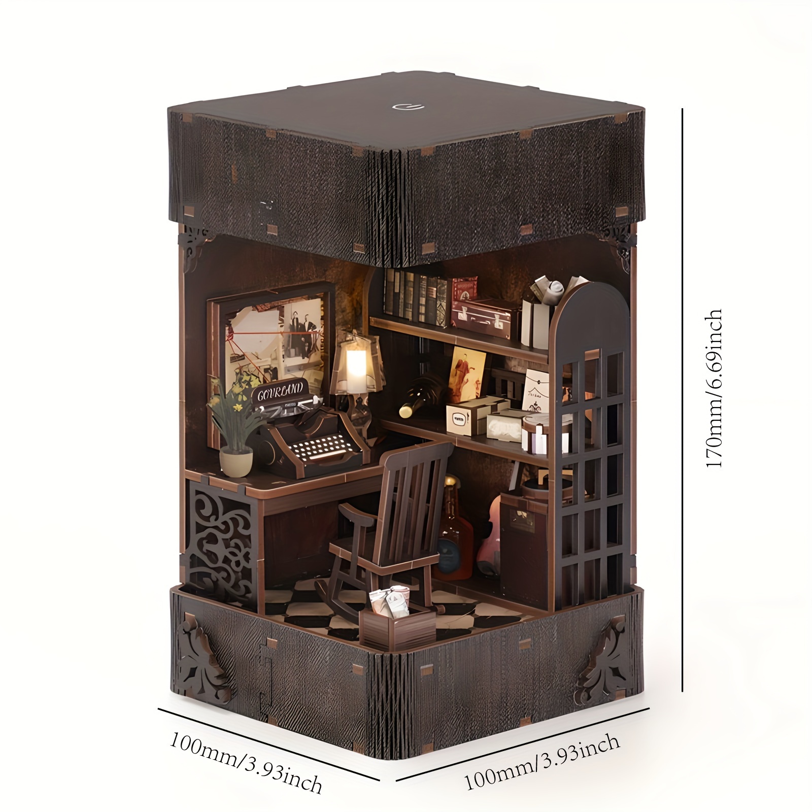 Detective Agency Bookend Cottage Kit, Miniature Model
