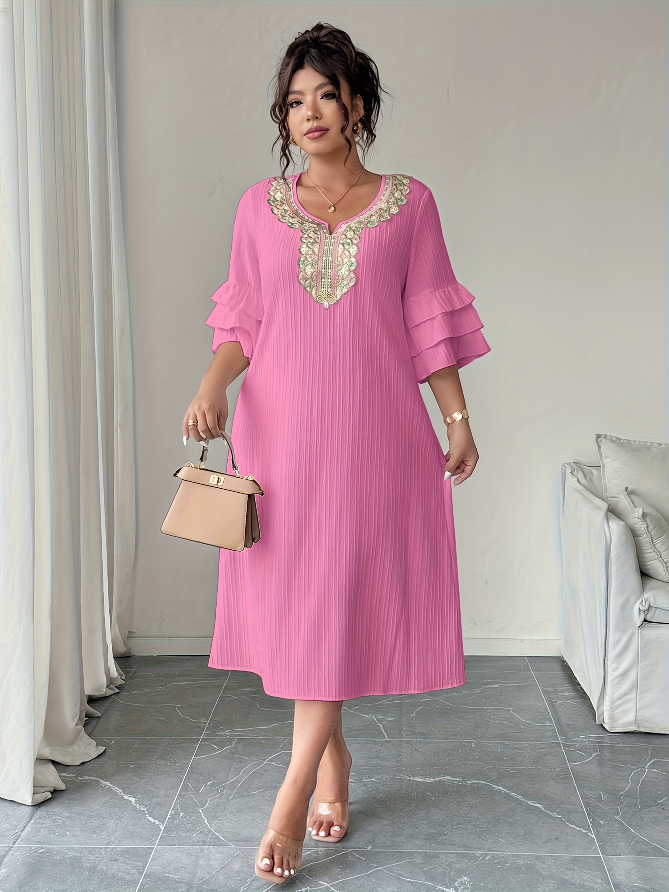 elegant casual dresses for women sold on Temu United States